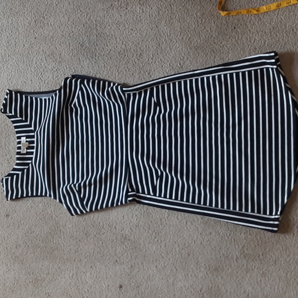 silence + noise Dresses & Skirts - Silence + Noise Black and White Stripped dress, Size M